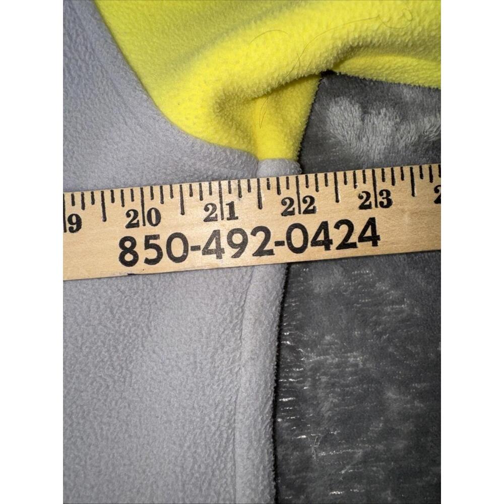 The North Face Jacket Women Large Yellow Grey Full Zip Fleece Coat - Picture 8 of 10